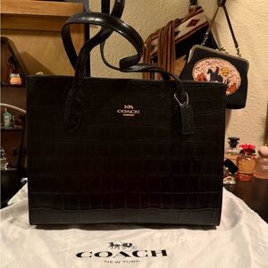 Coach Nina Croc Tote Bag